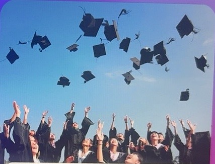 Graduates celebrating at university